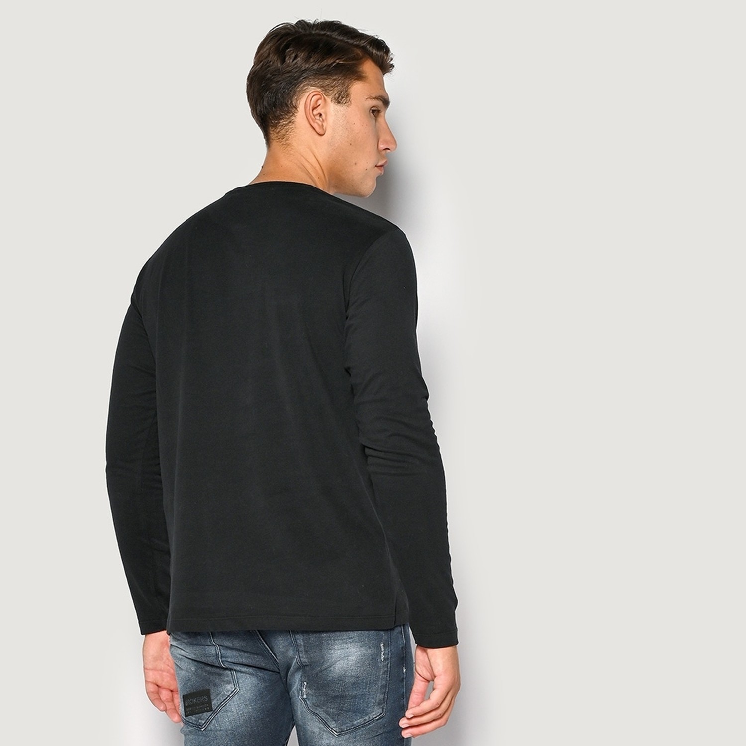 Unisex Μακρυμάνικο T-shirt με Τύπωμα BROKERS