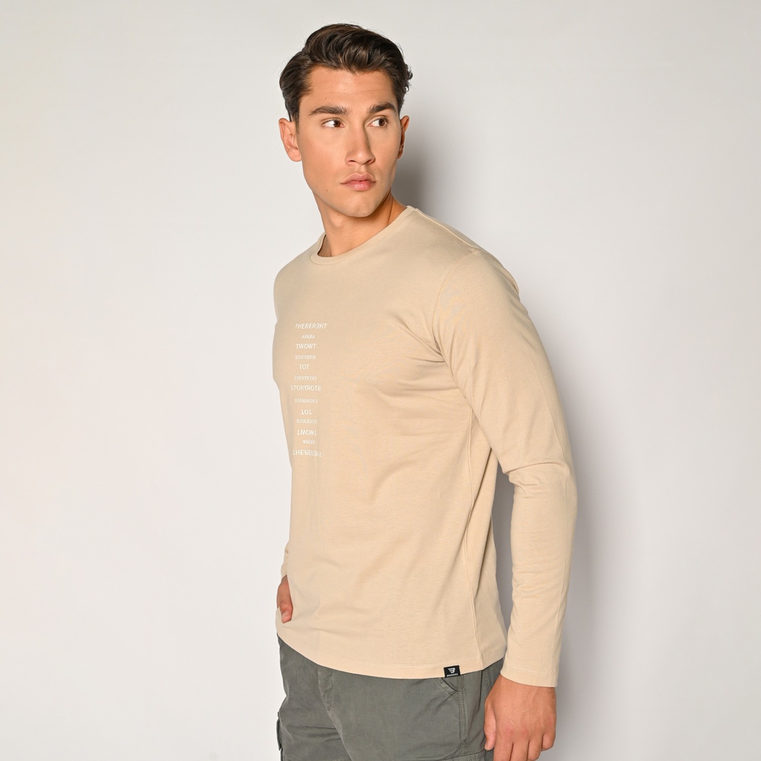 Unisex Μακρυμάνικο T-shirt με Τύπωμα BROKERS