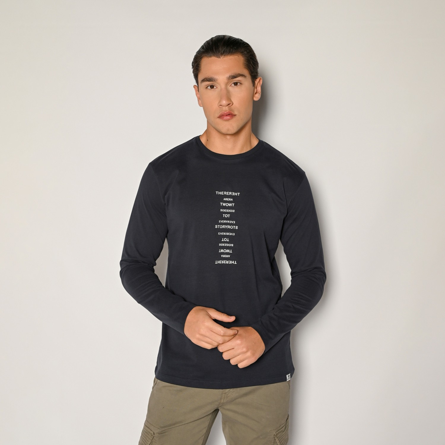 Unisex Μακρυμάνικο T-shirt με Τύπωμα BROKERS