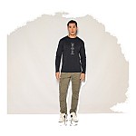 Unisex Μακρυμάνικο T-shirt με Τύπωμα BROKERS