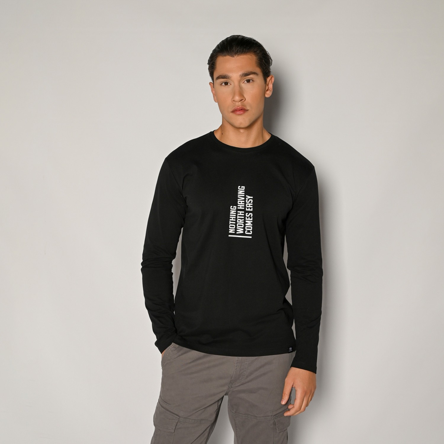 Unisex Μακρυμάνικο Βαμβακερό T-shirt με Τύπωμα CAMARO