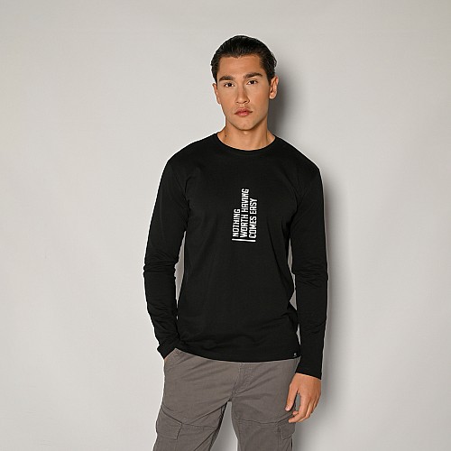 Unisex Μακρυμάνικο Βαμβακερό T-shirt με Τύπωμα CAMARO