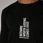 Unisex Μακρυμάνικο Βαμβακερό T-shirt με Τύπωμα CAMARO