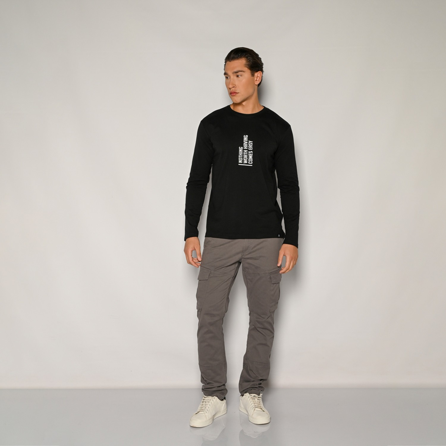 Unisex Μακρυμάνικο Βαμβακερό T-shirt με Τύπωμα CAMARO