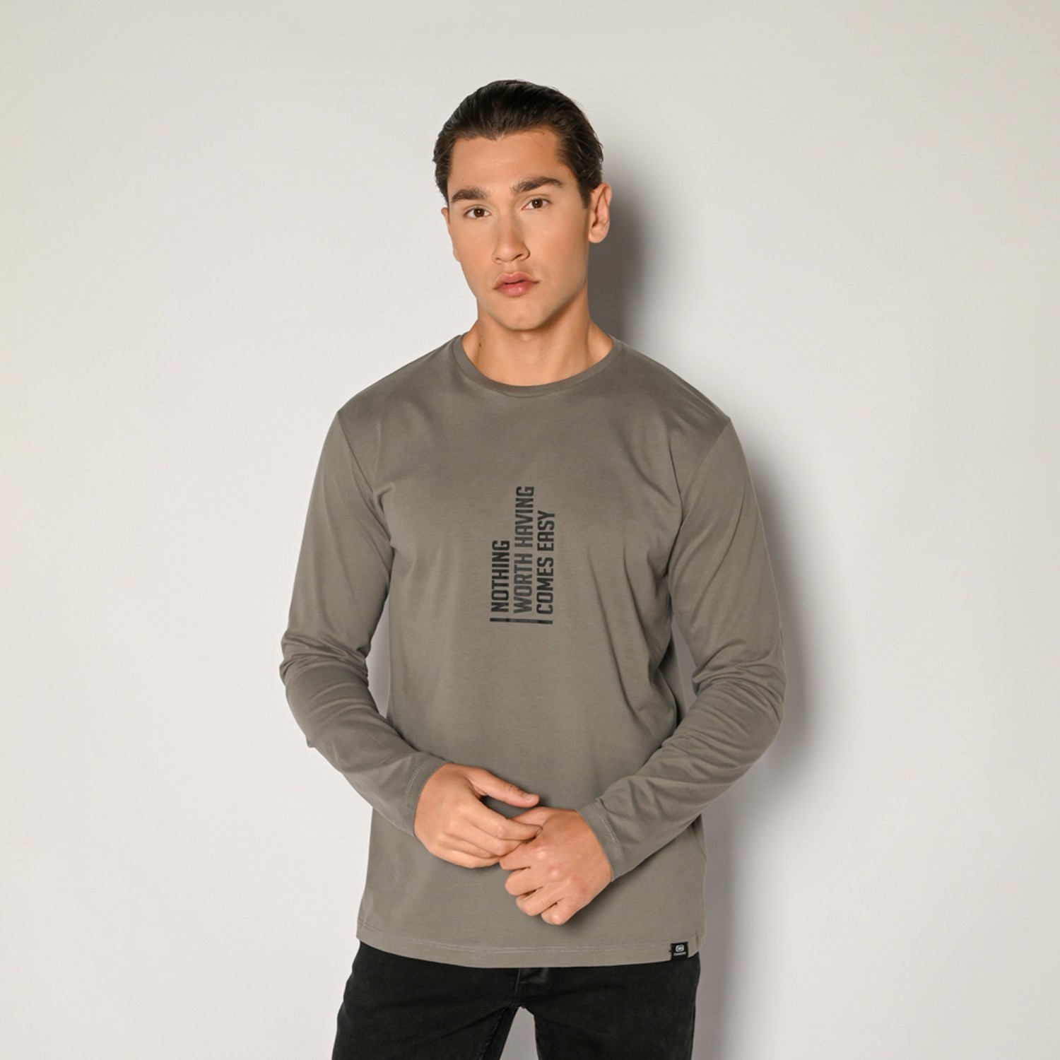 Unisex Μακρυμάνικο Βαμβακερό T-shirt με Τύπωμα CAMARO