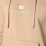 Unisex Φούτερ με Κουκούλα και Λογότυπο BROKERS