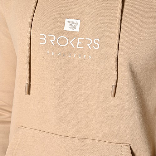 Unisex Φούτερ με Κουκούλα και Λογότυπο BROKERS