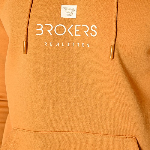 Unisex Φούτερ με Κουκούλα και Λογότυπο BROKERS
