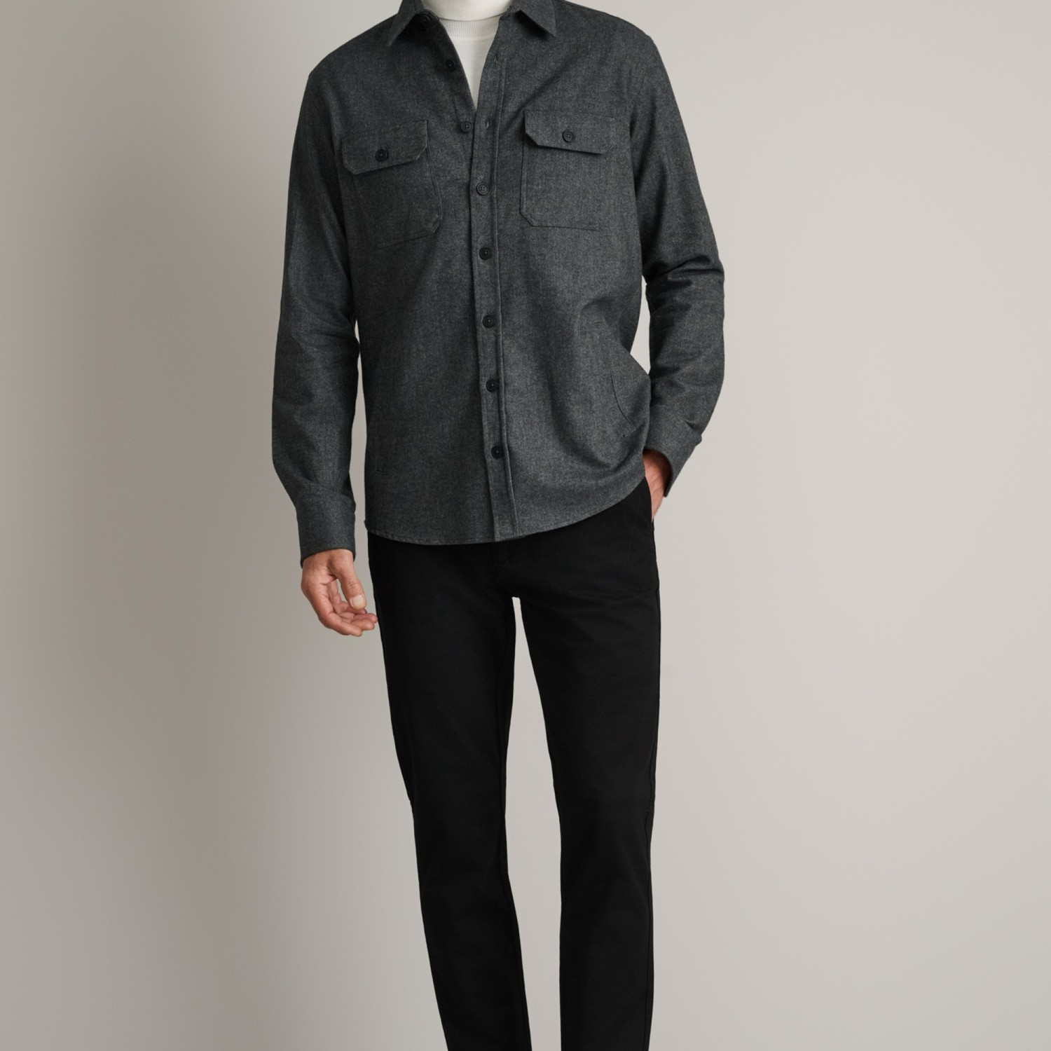 Unisex Πουκάμισο Overshirt Comfort Fit NAVY & GREEN Unisex Πουκάμισο Overshirt Comfort Fit NAVY & GREEN