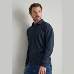 Unisex Μακρυμάνικη Μπλούζα Πόλο NAVY & GREEN