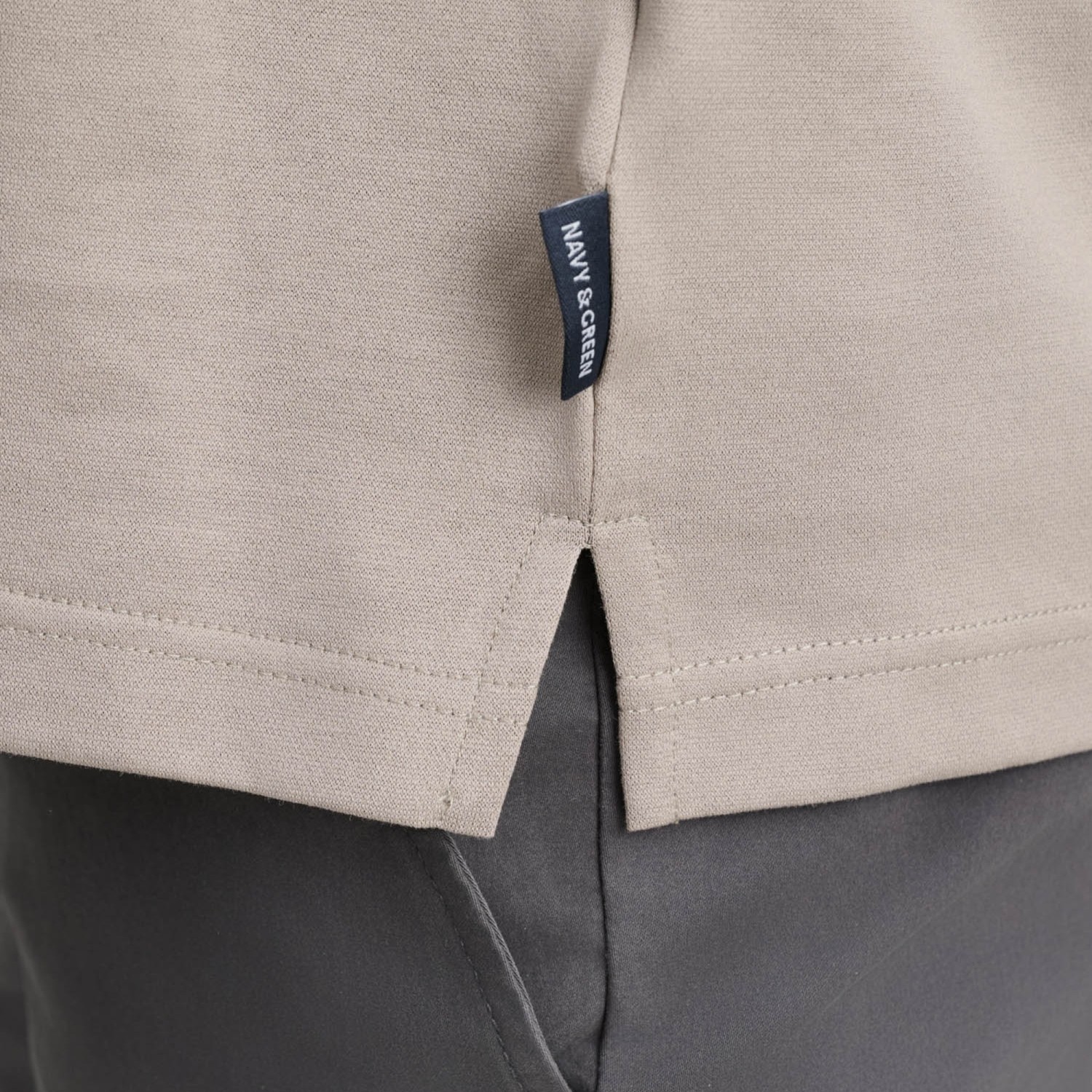 Unisex Μπλούζα Πόλο Μακρυμάνικη NAVY & GREEN