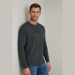 Unisex Μπλούζα Λαιμόκοψη Μακρυμάνικη NAVY & GREEN
