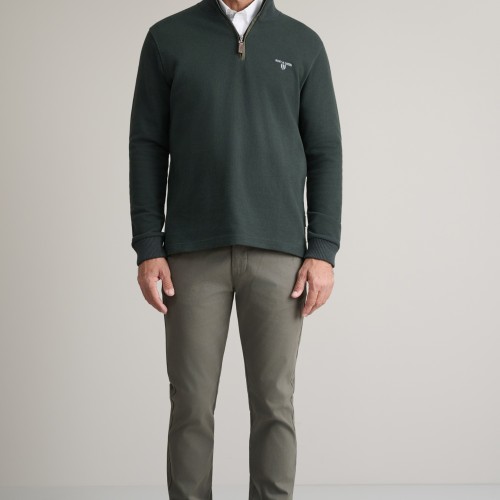 Unisex Μπλούζα Λουπέτο με Φερμουάρ NAVY & GREEN