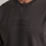 Unisex Μπλούζα Φούτερ με Λαιμόκοψη NAVY & GREEN