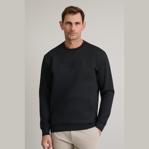 Unisex Μπλούζα Φούτερ με Λαιμόκοψη NAVY & GREEN