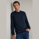 Unisex Μπλούζα Φούτερ με Λαιμόκοψη NAVY & GREEN