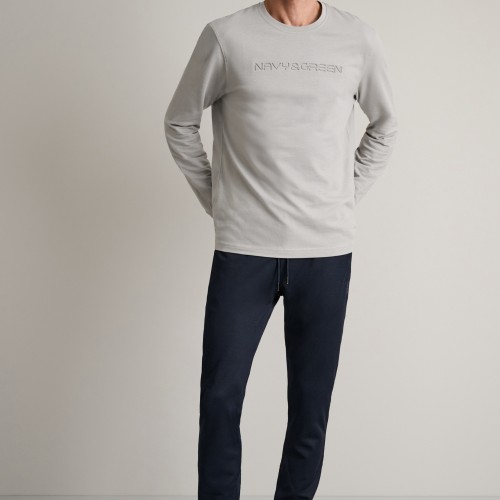 Unisex Παντελόνι Φόρμας Slim Γραμμή NAVY & GREEN