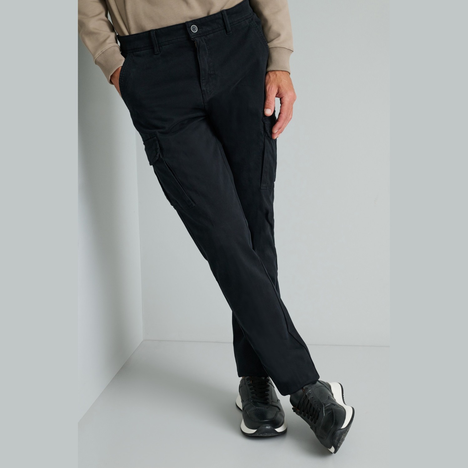 Unisex Παντελόνι Cargo με Τσέπες NAVY & GREEN