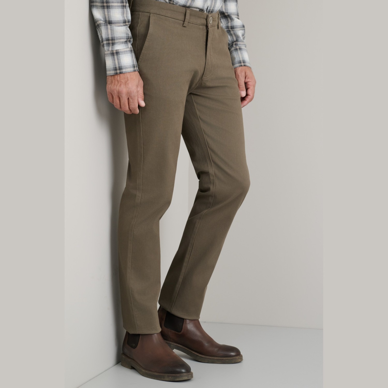 Unisex Παντελόνι Chino Modern Fit NAVY & GREEN