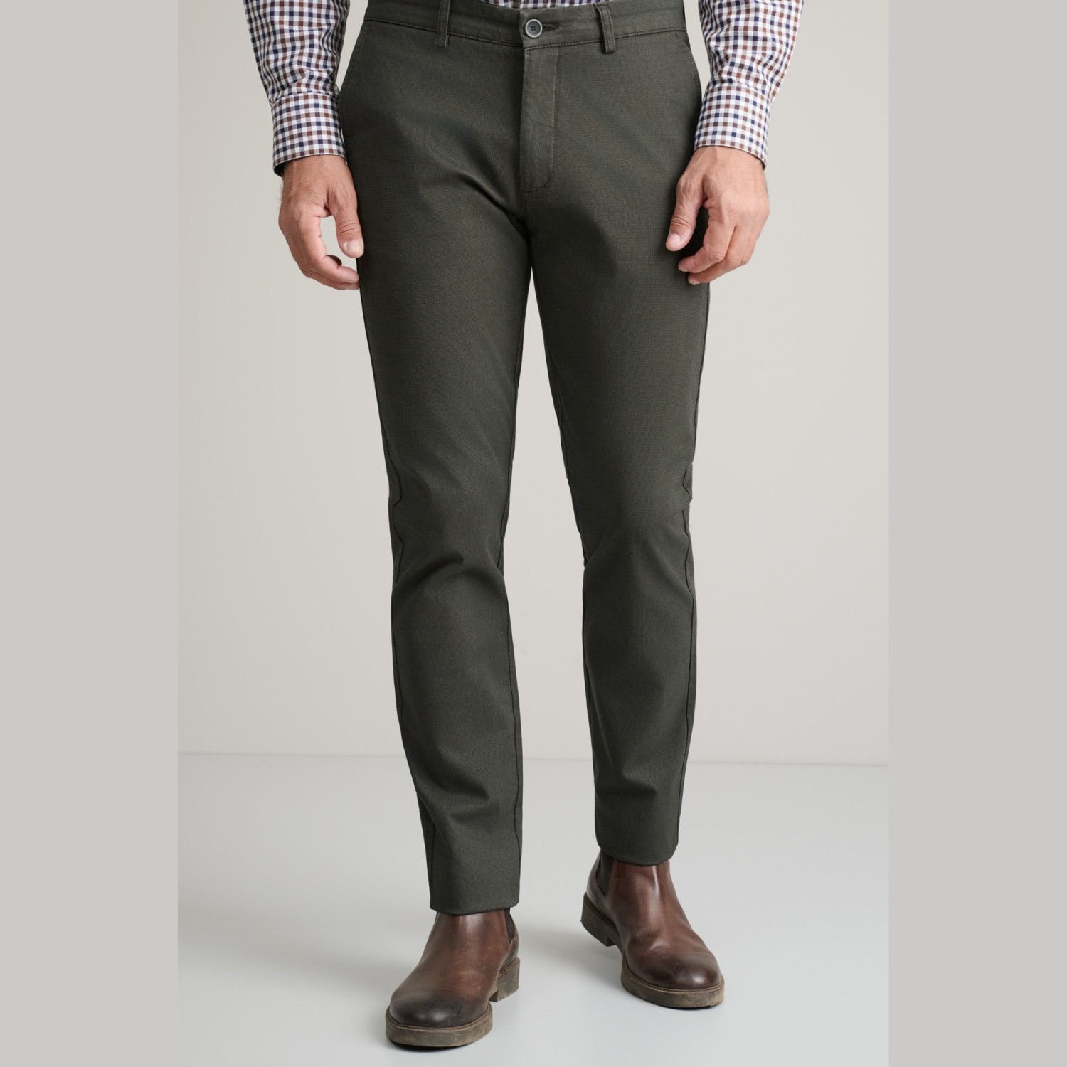 Unisex Παντελόνι Chino Slim Γραμμή NAVY & GREEN