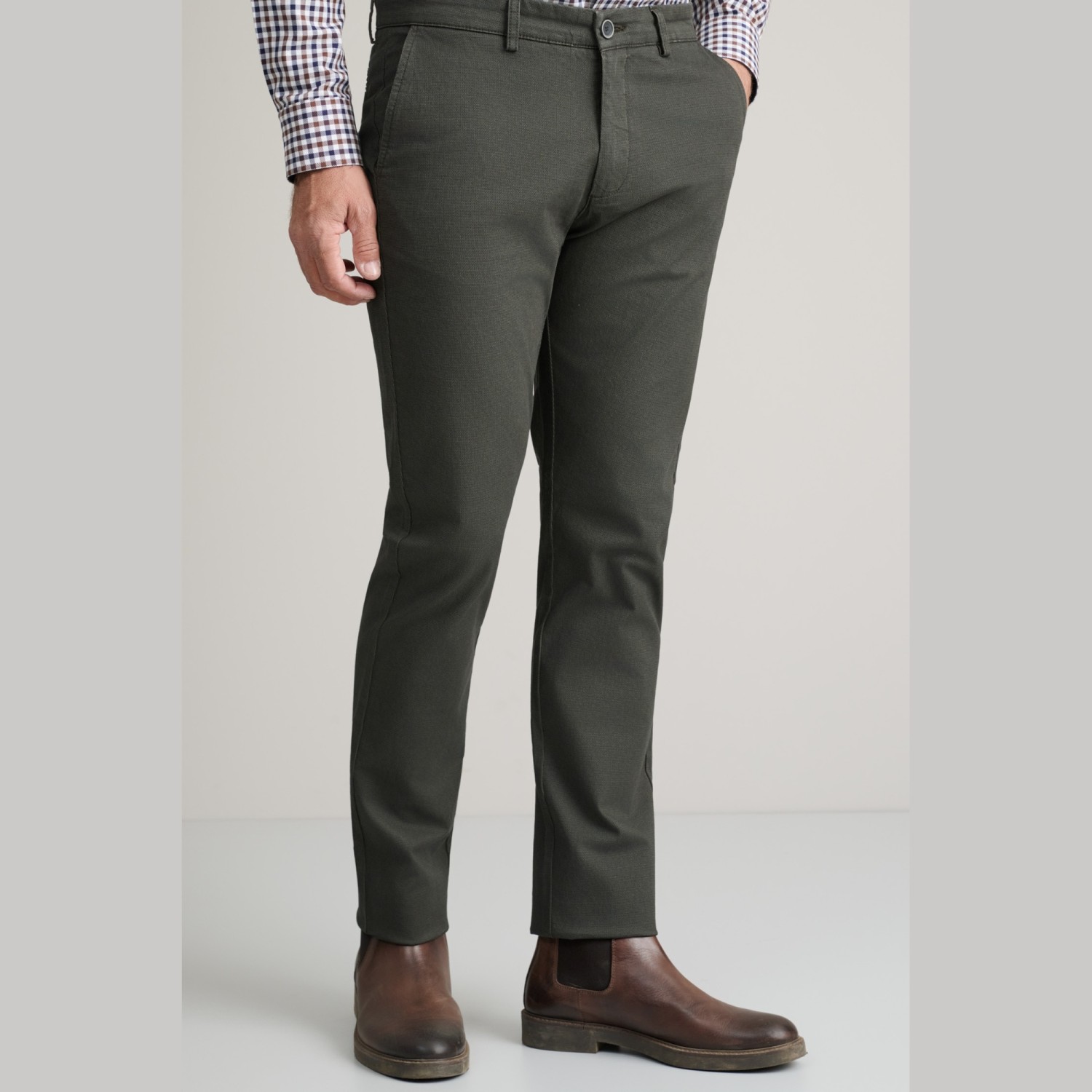 Unisex Παντελόνι Chino Slim Γραμμή NAVY & GREEN