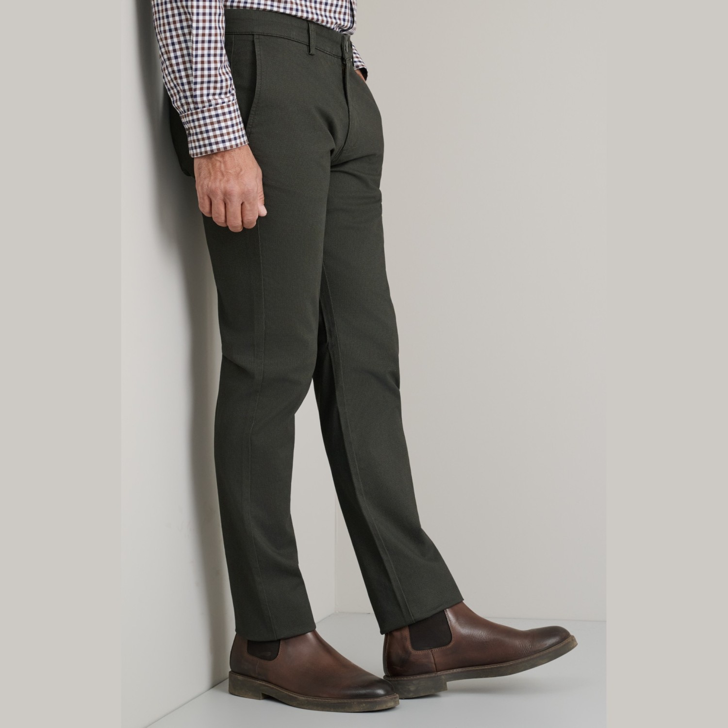 Unisex Παντελόνι Chino Slim Γραμμή NAVY & GREEN