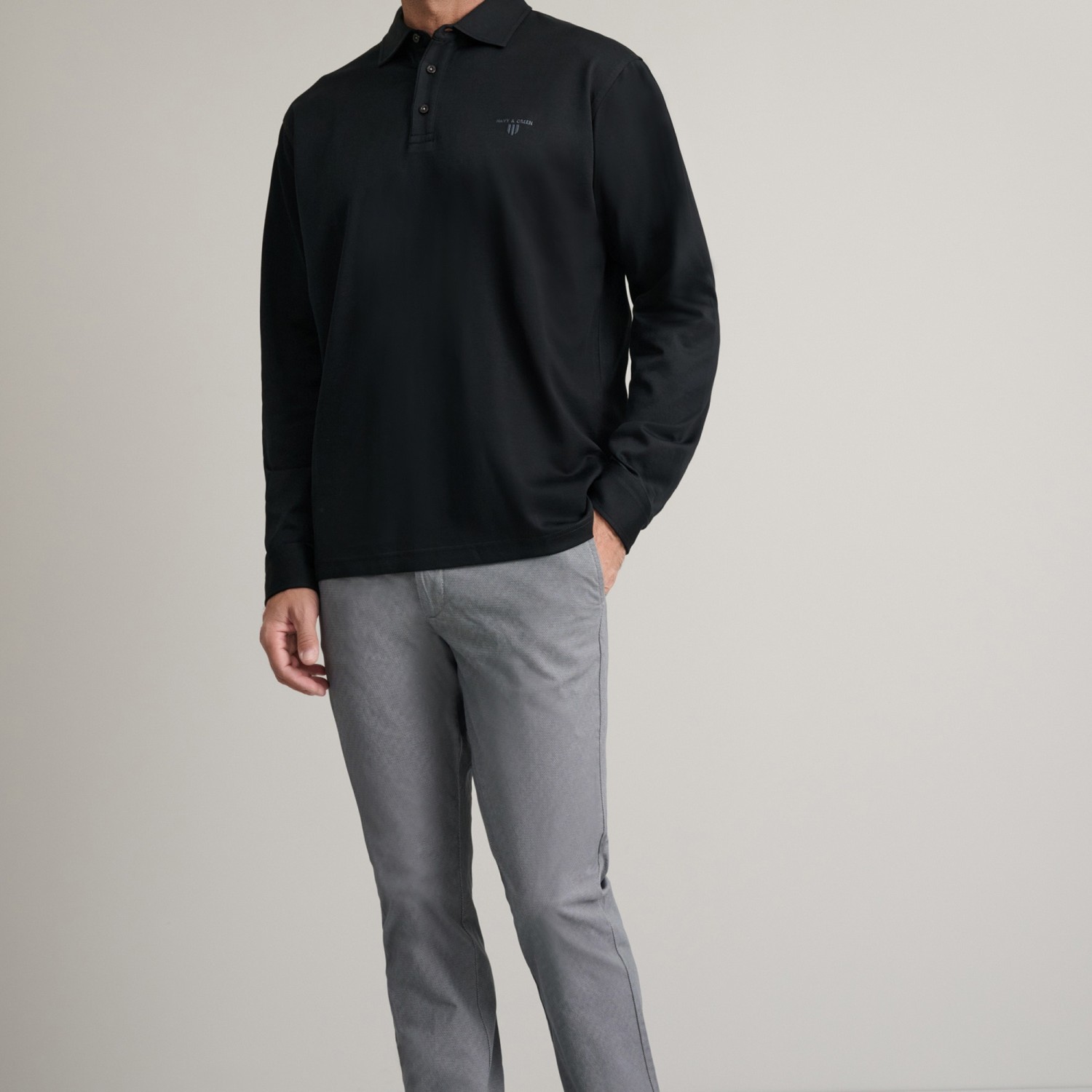 Unisex Παντελόνι Chino Modern Fit NAVY & GREEN
