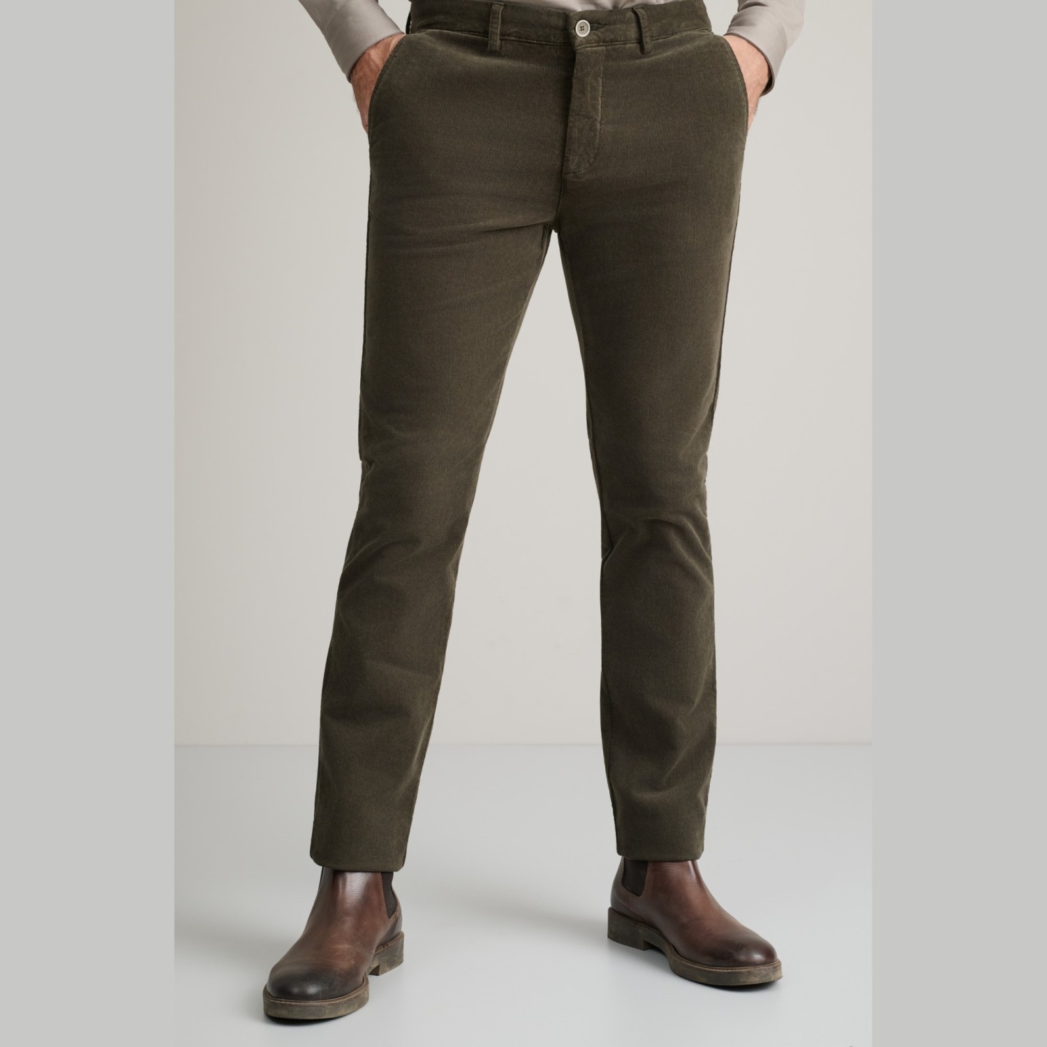 Unisex Παντελόνι Chino Modern Fit NAVY & GREEN