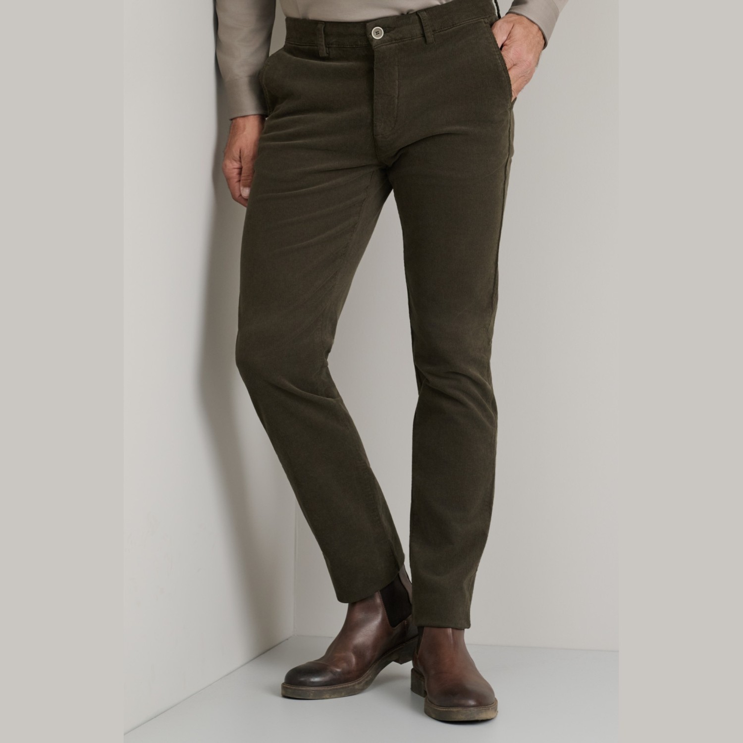 Unisex Παντελόνι Chino Modern Fit NAVY & GREEN