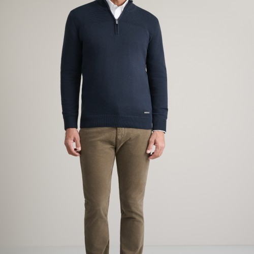 Unisex Παντελόνι Chino Modern Fit NAVY & GREEN