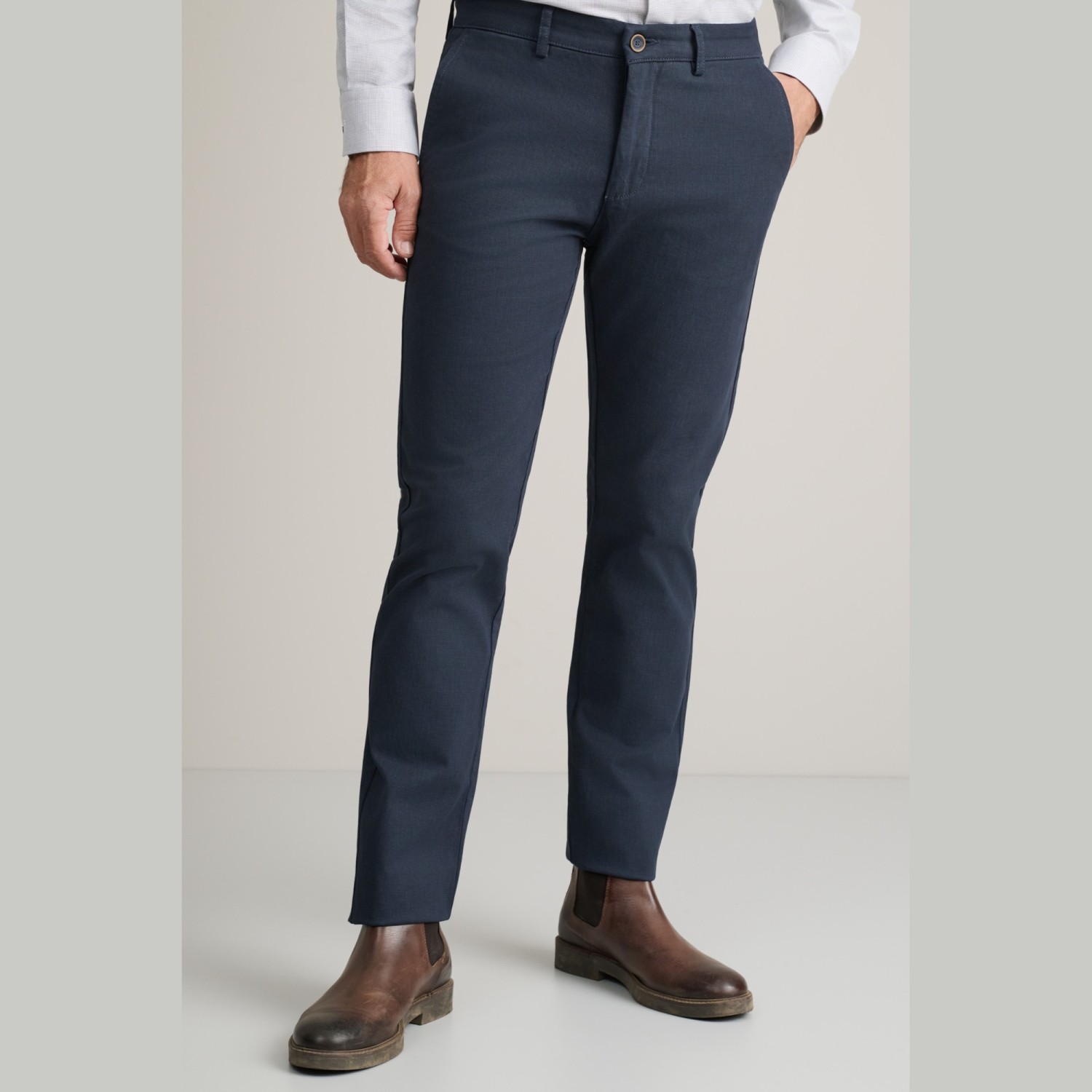 Unisex Παντελόνι Υφασμάτινο Modern Fit NAVY & GREEN
