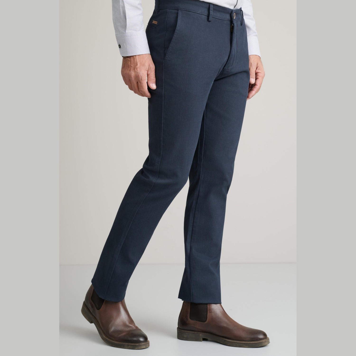 Unisex Παντελόνι Υφασμάτινο Modern Fit NAVY & GREEN