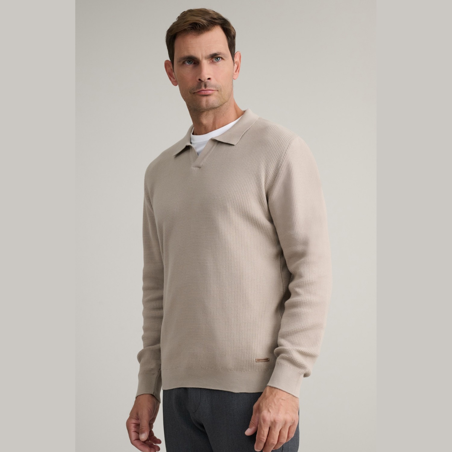 Unisex Πλεκτό Βαμβακερό Πόλο Μακρυμάνικο NAVY & GREEN Unisex Πλεκτό Βαμβακερό Πόλο Μακρυμάνικο NAVY & GREEN
