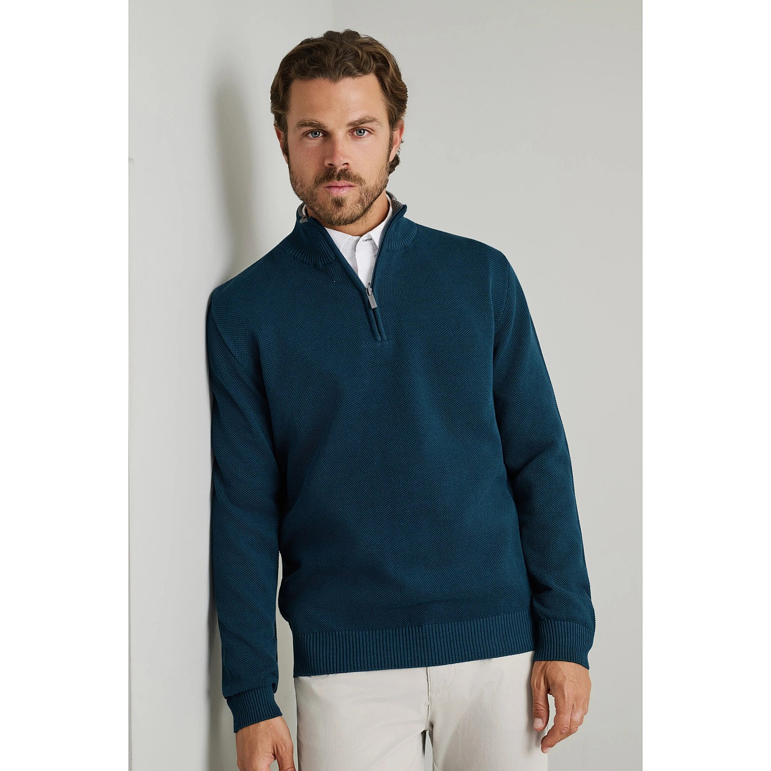Ανδρικό Πλεκτό Navy & Green