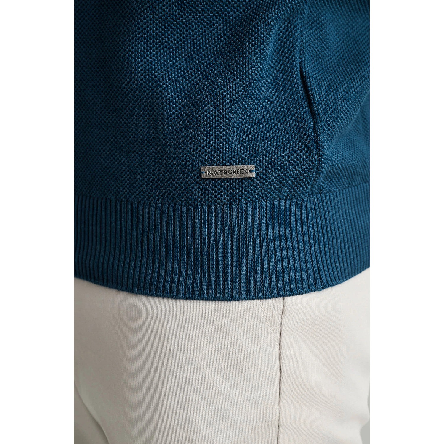 Ανδρικό Πλεκτό Navy & Green