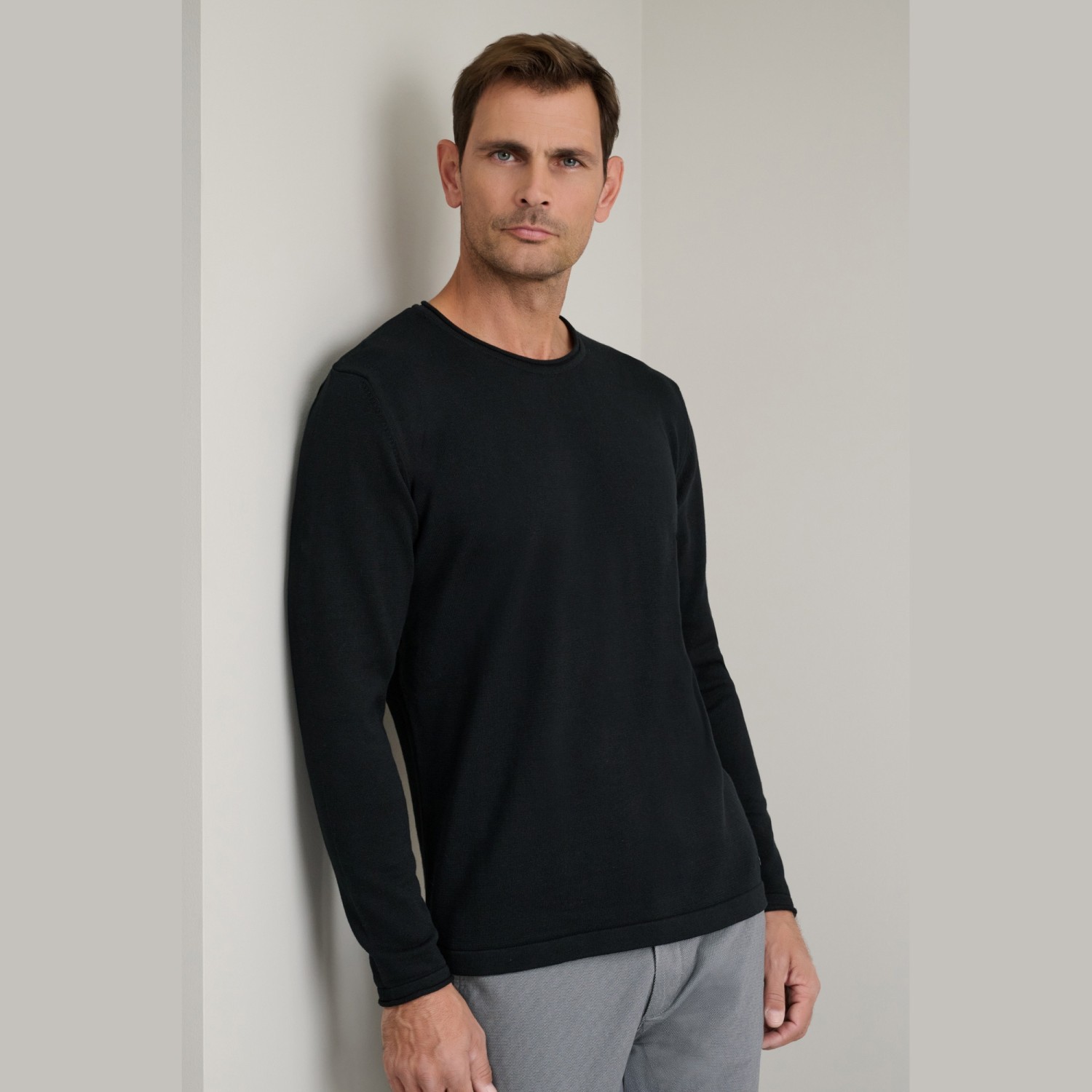 Unisex Βαμβακερή Πλεκτή Μπλούζα με Λαιμόκοψη NAVY & GREEN Unisex Βαμβακερή Πλεκτή Μπλούζα με Λαιμόκοψη NAVY & GREEN