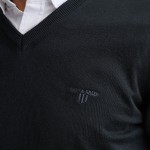 Unisex Πλεκτή Μπλούζα με Λαιμόκοψη V NAVY & GREEN