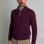 Unisex Πλεκτό Λούπετο με Κουμπιά NAVY & GREEN