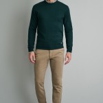 Unisex Πλεκτό με Στρογγυλή Λαιμόκοψη NAVY & GREEN