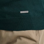 Unisex Πλεκτό με Στρογγυλή Λαιμόκοψη NAVY & GREEN