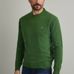 Unisex Πλεκτό Πουλόβερ με Λαιμόκοψη NAVY & GREEN Unisex Πλεκτό Πουλόβερ με Λαιμόκοψη NAVY & GREEN