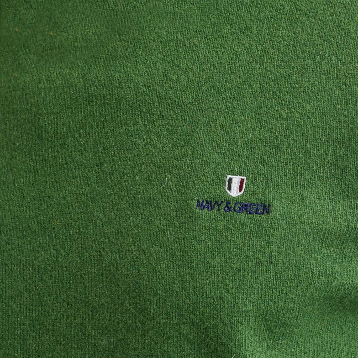 Unisex Πλεκτό Πουλόβερ με Λαιμόκοψη NAVY & GREEN Unisex Πλεκτό Πουλόβερ με Λαιμόκοψη NAVY & GREEN
