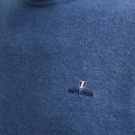 Unisex Πλεκτό Πουλόβερ με Λαιμόκοψη NAVY & GREEN
