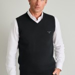 Unisex Πλεκτό Βαμβακερό Γιλέκο με Λαιμόκοψη V NAVY & GREEN Unisex Πλεκτό Βαμβακερό Γιλέκο με Λαιμόκοψη V NAVY & GREEN
