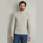 Unisex Βαμβακερό Πλεκτό Πουλόβερ Ζιβάγκο NAVY & GREEN
