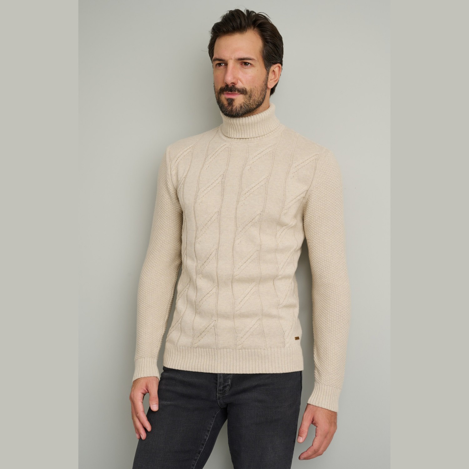Unisex Πλεκτό Βαμβακερό Ζιβάγκο NAVY & GREEN Unisex Πλεκτό Βαμβακερό Ζιβάγκο NAVY & GREEN
