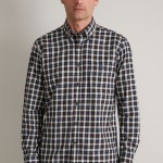 Unisex Καρό Πουκάμισο με Τσέπη NAVY & GREEN Unisex Καρό Πουκάμισο με Τσέπη NAVY & GREEN