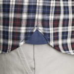 Unisex Καρό Πουκάμισο με Τσέπη NAVY & GREEN Unisex Καρό Πουκάμισο με Τσέπη NAVY & GREEN