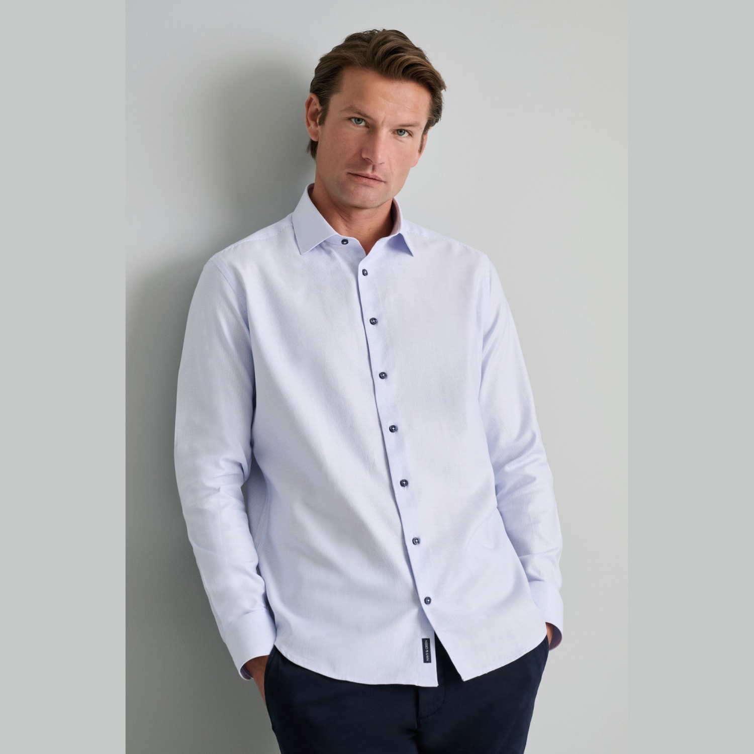 Unisex Πουκάμισο Comfort Fit NAVY & GREEN Unisex Πουκάμισο Comfort Fit NAVY & GREEN