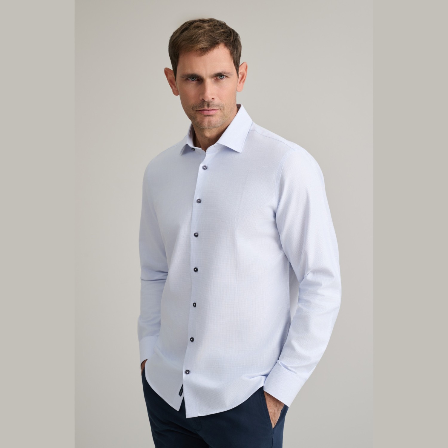 Unisex Πουκάμισο Comfort Fit NAVY & GREEN